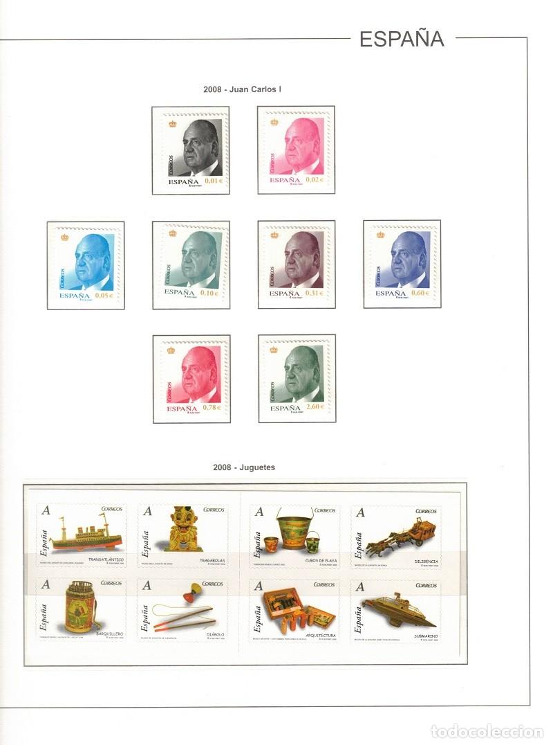 Sellos: ESPA&Ntilde;A. A&Ntilde;O 2008 COLECCI&Oacute;N COMPLETA DE SELLOS Y HOJAS BLOQUES