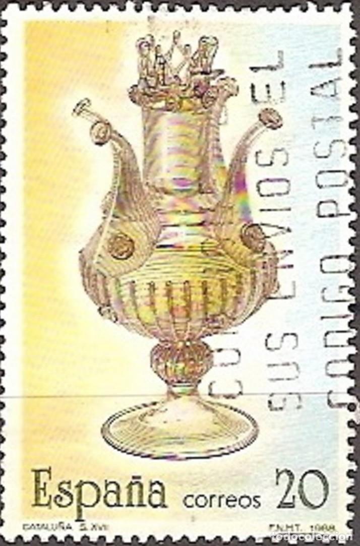 Sellos: ESPA&Ntilde;A 1988 - ARTESANIA ESPA&Ntilde;OLA - EL VIDRIO - EDIFIL 2945 USADO