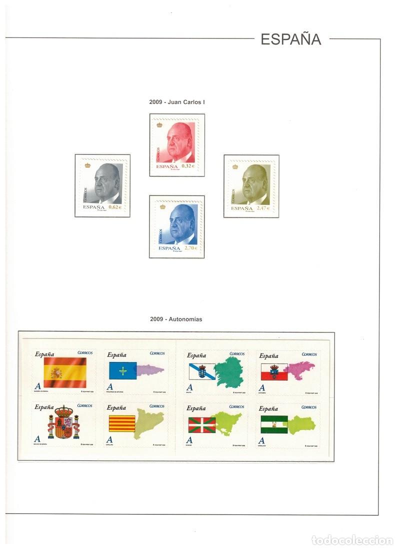 Sellos: ESPA&Ntilde;A. A&Ntilde;O 2009 COLECCI&Oacute;N COMPLETA DE SELLOS Y HOJAS BLOQUES.