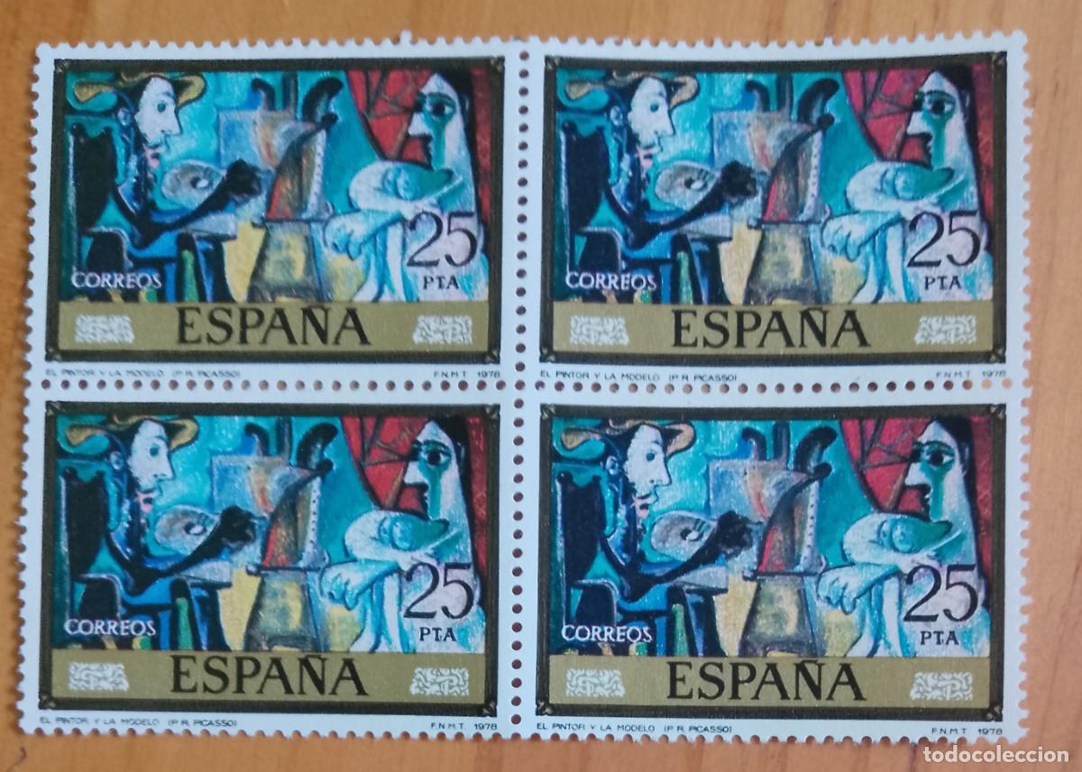 Francobolli: ESPA&Ntilde;A - V/F 25 PTA - TIRA NUEVA - A&Ntilde;O 1978, EDIFIL 2488 - EL PINTOR Y LA MODELO, P. PICASSO