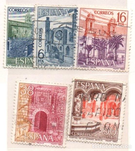 Sellos: SERIE SELLOS ESPA&Ntilde;A REY 1983 TURISMO USADOS EDIFIL N&ordm; 2724-28 COMPLETA