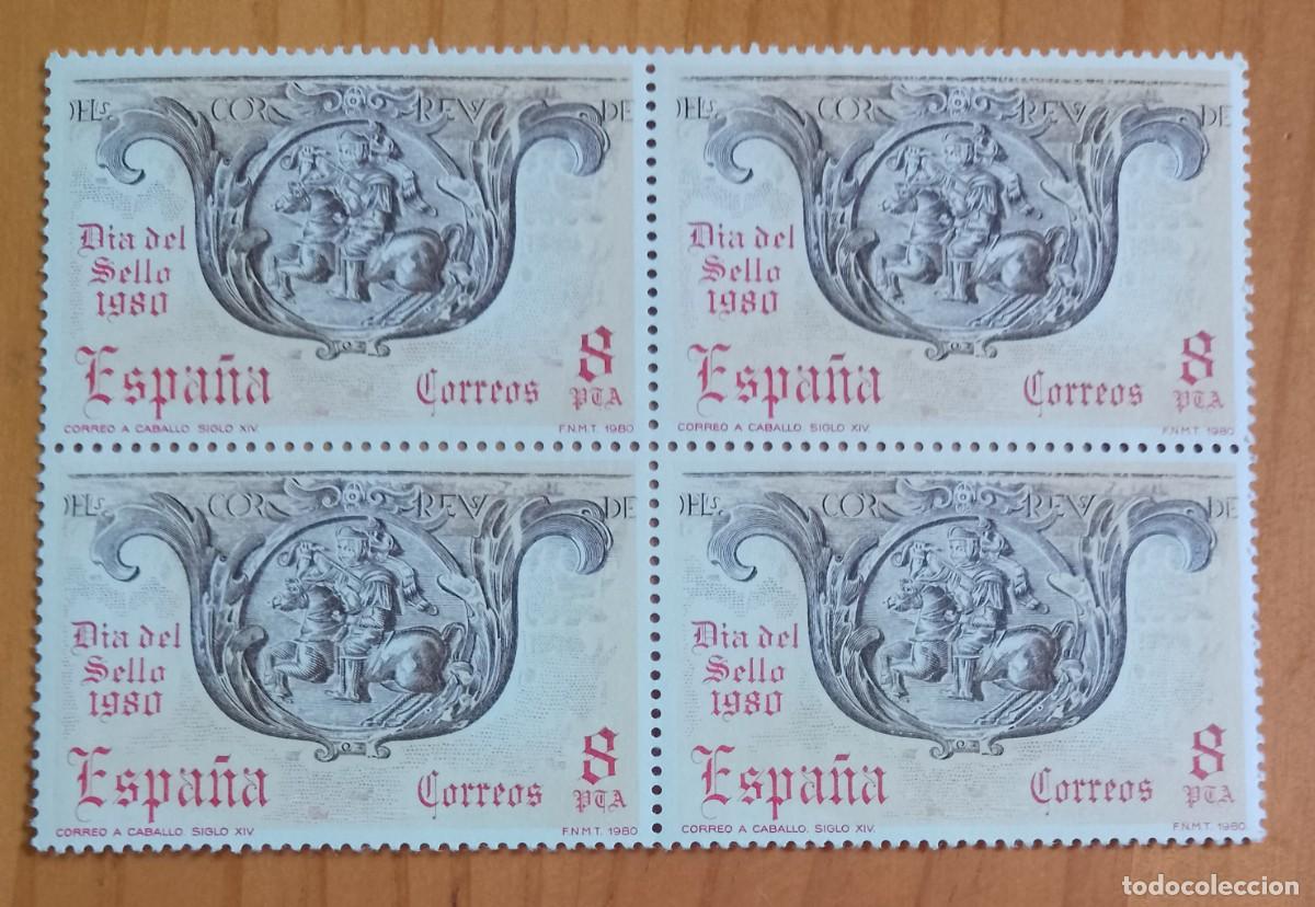 Sellos: ESPA&Ntilde;A - V/F 8 PTA - TIRA NUEVA - A&Ntilde;O 1980, EDIFIL 2575 - DIA DEL SELLO 1980