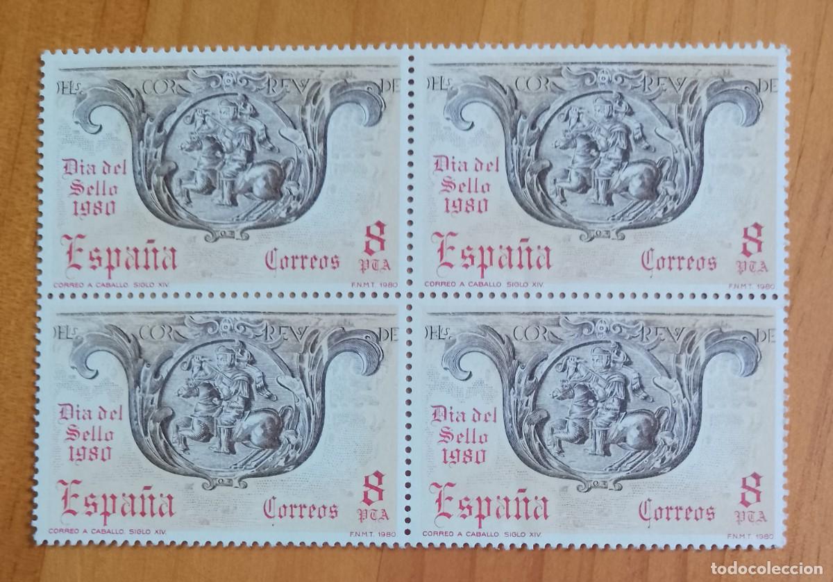 Sellos: ESPA&Ntilde;A - V/F 8 PTA - TIRA NUEVA - A&Ntilde;O 1980, EDIFIL 2575 - DIA DEL SELLO 1980