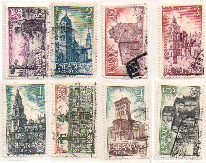 Briefmarken: SERIE SELLOS ESPA&Ntilde;A A&Ntilde;O 1971 A&Ntilde;O SANTO USADOS EDIFIL N&ordm; 2063-70 COMPLETA