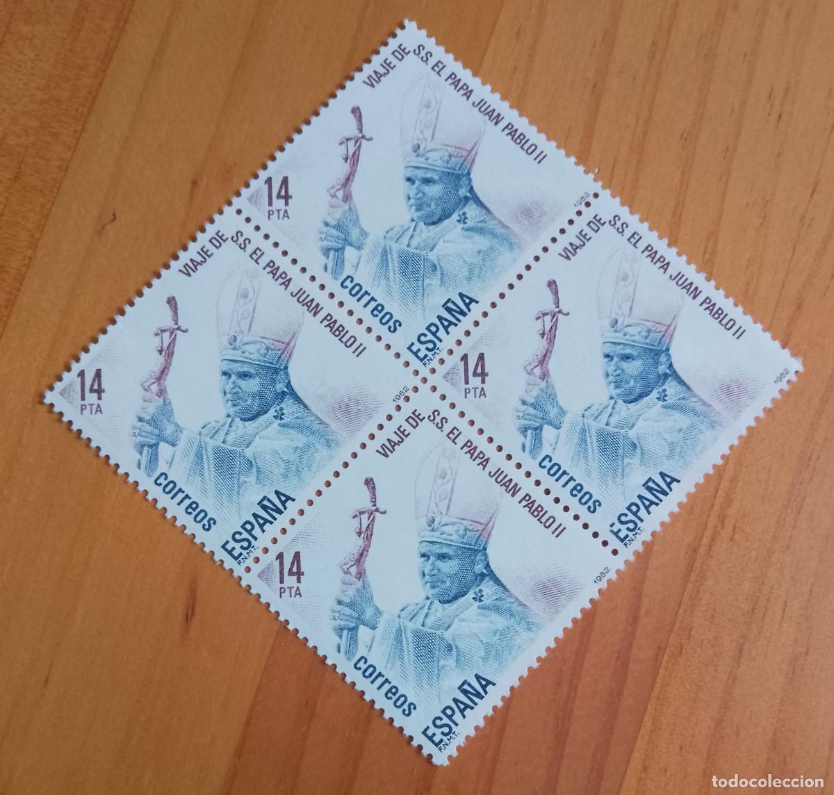 Francobolli: ESPA&Ntilde;A - V/F 14 PTA - TIRA NUEVA - A&Ntilde;O 1982, EDIFIL 2675 - VIAJE DE SS. EL PAPA JUAN PABLO II