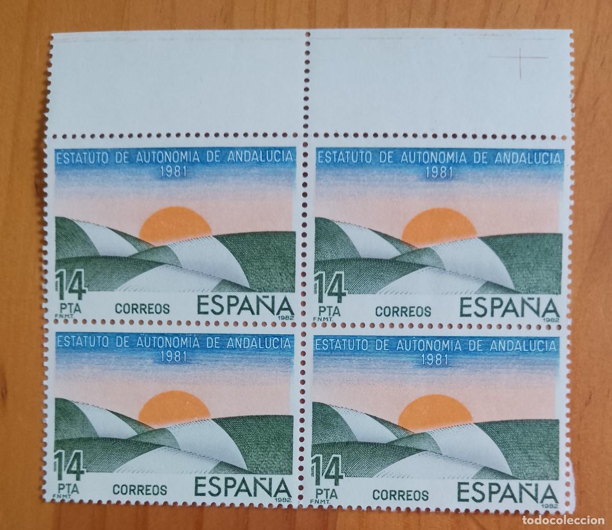 Francobolli: ESPA&Ntilde;A - V/F 14 PTA - TIRA NUEVA -A&Ntilde;O 1982, EDIFIL 2686 - ESTATUTO DE AUTONOMIA DE ANDALUCIA