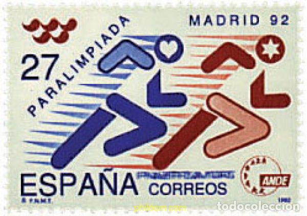 Sellos: 85892 MNH ESPA&Ntilde;A 1992 PARALIMPIADA MADRID 92