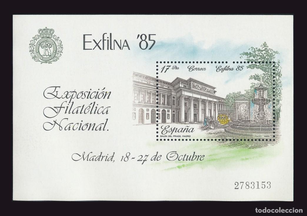 Sellos: HB Espa&ntilde;a, 1985 | EXFILNA &acute;85 | Ed: 2814, Yv: B34, Mi: B28 MNH **