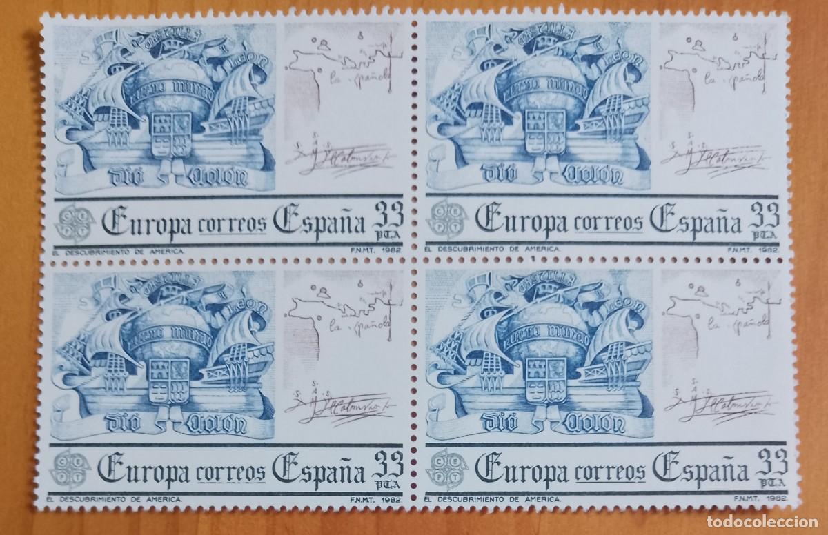 Francobolli: ESPA&Ntilde;A - V/F 33 PTA - TIRA NUEVA - A&Ntilde;O 1982, EDIFIL 2654 - EUROPA CEPT, DESCUBRIMIENTO AMERICA