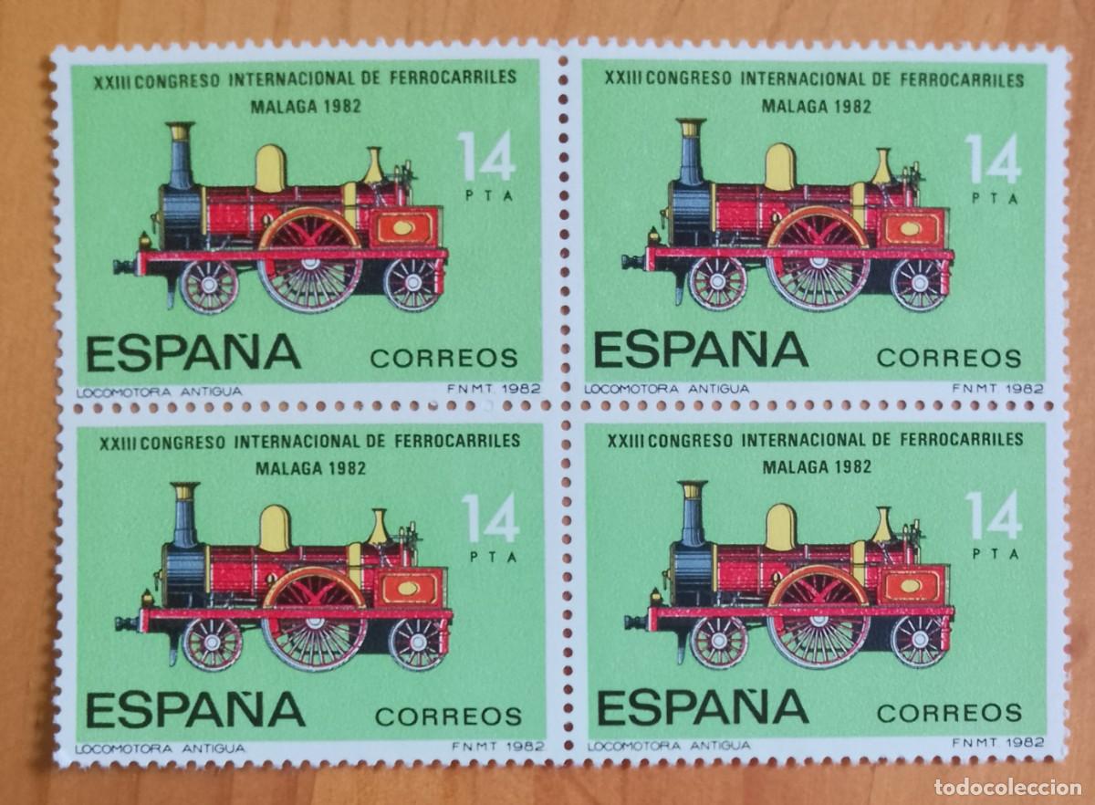 Francobolli: ESPA&Ntilde;A - V/F 14 PTA - TIRA NUEVA - A&Ntilde;O 1982, EDIFIL 2671 - XXIII CONGRESO INTERN. DE FERROCARRILES