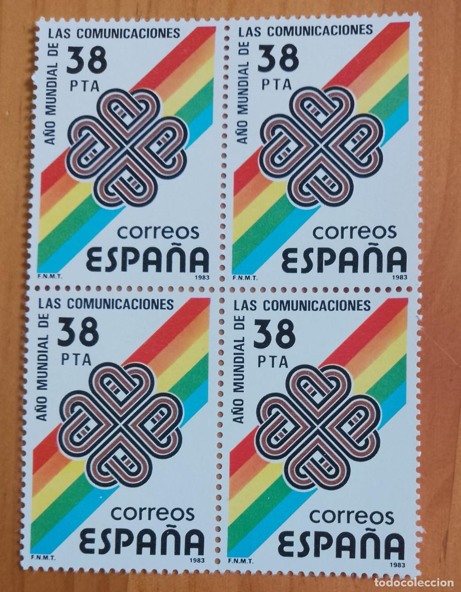 Francobolli: ESPA&Ntilde;A - V/F 38 PTA - TIRA NUEVA - A&Ntilde;O 1983, EDIFIL 2709 - A&Ntilde;O MUNDIAL DE LAS COMUNICACIONES