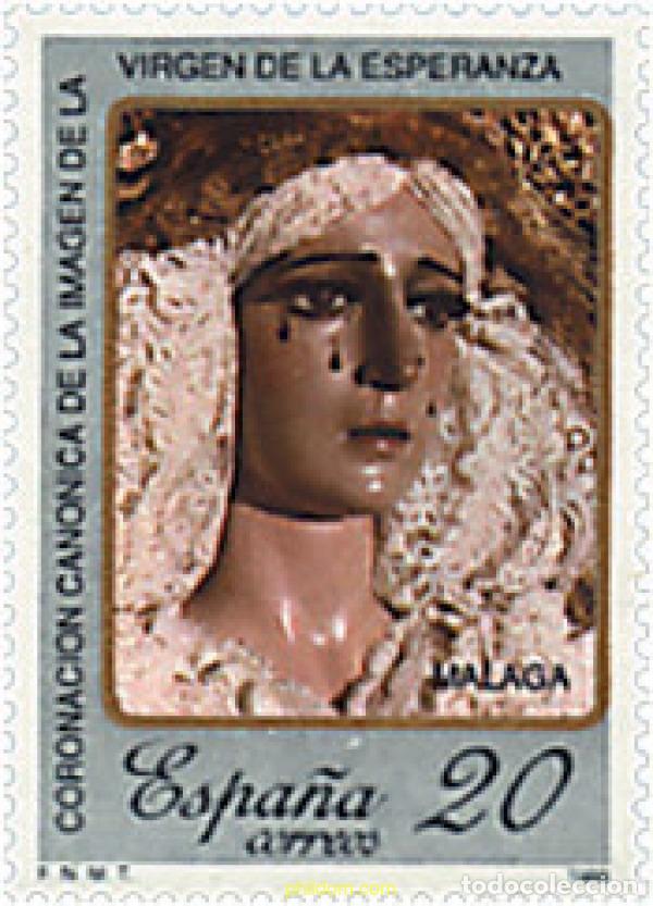Sellos: 85171 MNH ESPA&Ntilde;A 1988 CORONACION CANONICA DE LA IMAGEN DE LA VIRGEN DE LA ESPERANZA