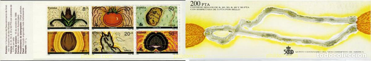 Sellos: 2257 MNH ESPA&Ntilde;A 1989 5 CENTENARIO DEL DESCUBRIMIENTO DE AMERICA