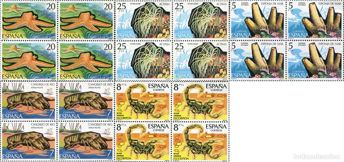 Sellos: 326501 MNH ESPA&Ntilde;A 1979 FAUNA. INVERTEBRADOS