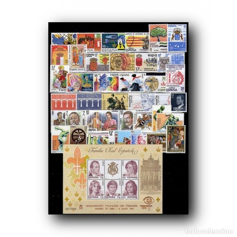 Sellos: SELLOS DE ESPA&Ntilde;A CORREOS A&Ntilde;O 1984 COMPLETO NUEVO. DESCUENTO FACIAL. MNH SPANIEN SPAIN