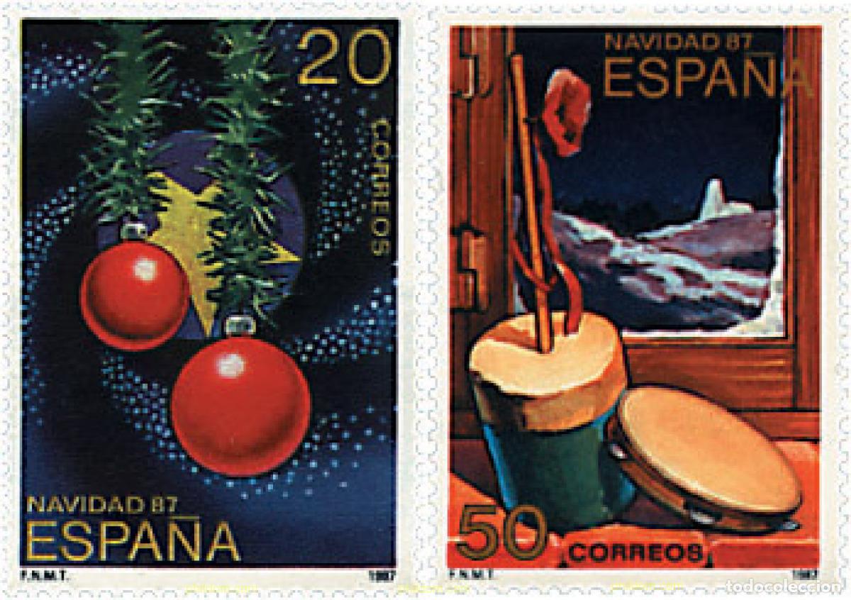 Sellos: 85777 MNH ESPA&Ntilde;A 1987 NAVIDAD