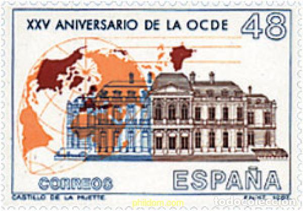 Briefmarken: 85148 MNH ESPA&Ntilde;A 1987 25 ANIVERSARIO DE LA OCDE