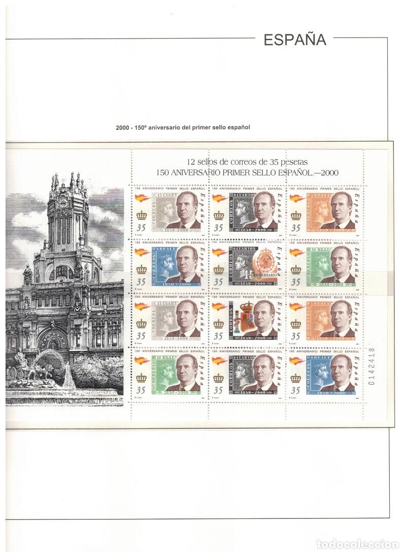 Sellos: ESPA&Ntilde;A. A&Ntilde;O 2000 COLECCI&Oacute;N COMPLETA DE SELLOS Y HOJAS BLOQUES.