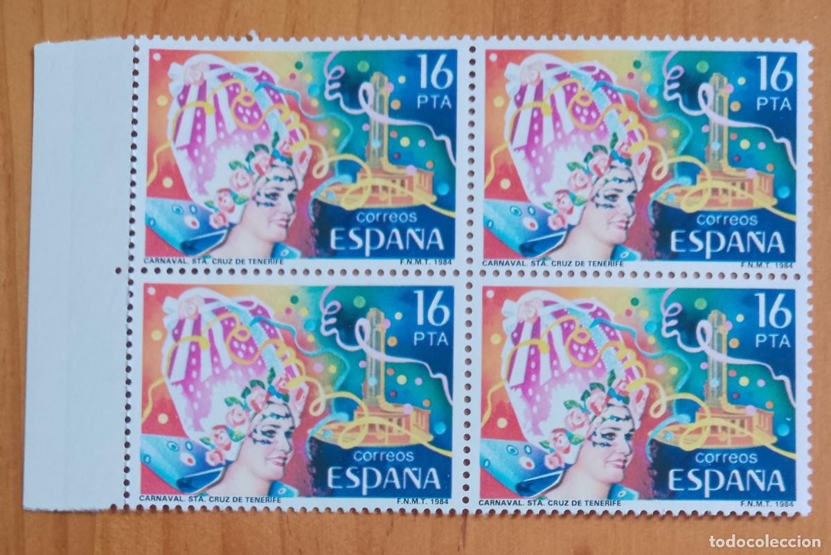 Sellos: ESPA&Ntilde;A - V/F 16 PTA - TIRA NUEVA - A&Ntilde;O 1984, EDIFIL 2744 - CARNAVAL, STA. CRUZ DE TENERIFE