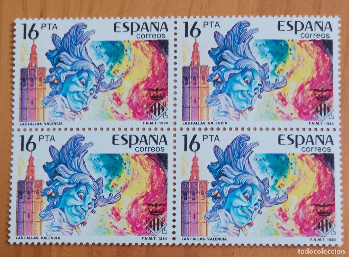 Francobolli: ESPA&Ntilde;A - V/F 16 PTA - TIRA NUEVA - A&Ntilde;O 1984, EDIFIL 2745 - LAS FALLAS, VALENCIA