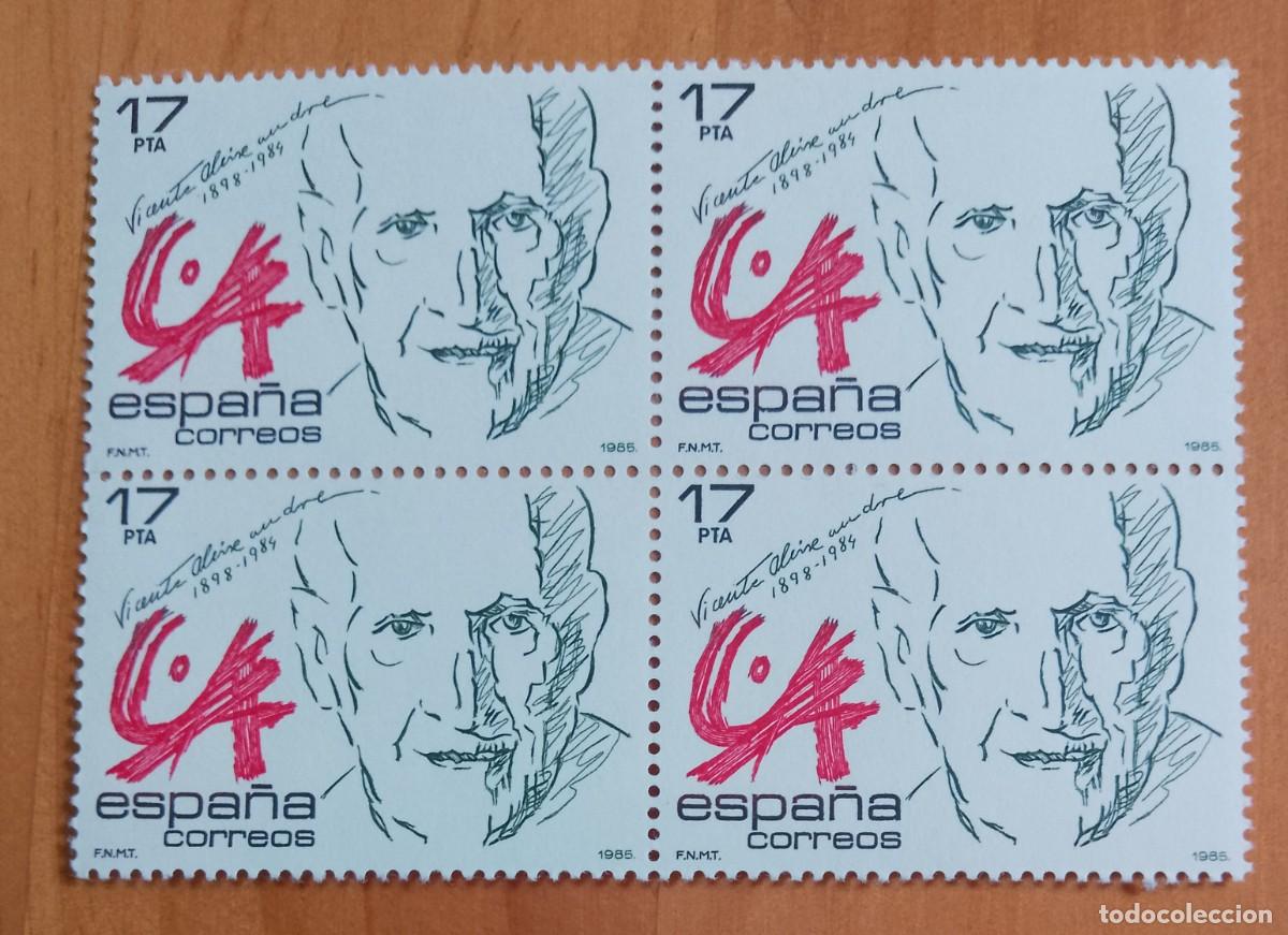 Sellos: ESPA&Ntilde;A - V/F 17 PTA - TIRA NUEVA - A&Ntilde;O 1985, EDIFIL 2808 - PERSONAJES: VICENTE ALEIXANDRE