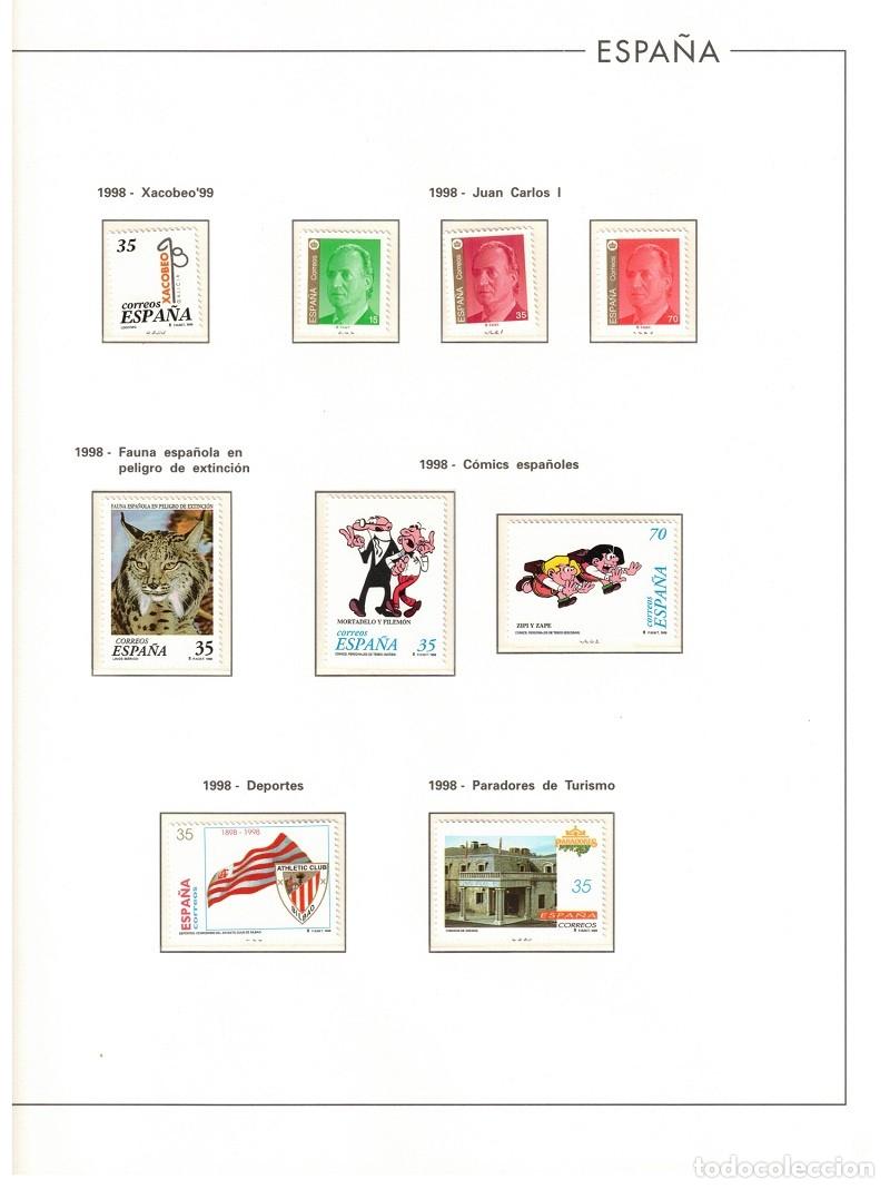 Sellos: ESPA&Ntilde;A. A&Ntilde;O 1998 COLECCI&Oacute;N COMPLETA DE SELLOS H.BLOQUES P. LUJO S.E.P. TARJETAS POSTAL.