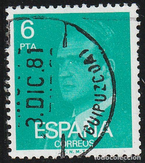 Briefmarken: Espa&ntilde;a 1977 Edifil 2392 Sello &ordm; Personajes Retrato Rey Juan Carlos I Michel 2305x Yvert 2057 Spain