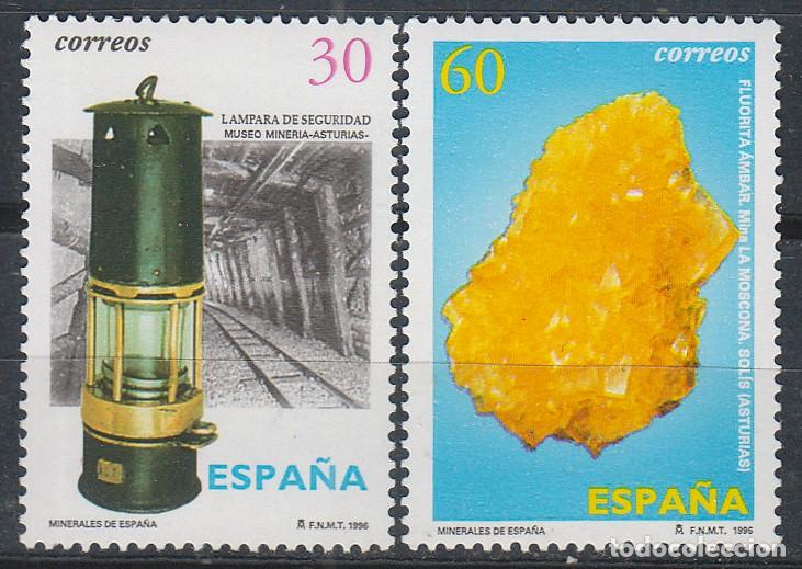 Sellos: EDIFIL 3408/9, MINERALES DE ESPA&Ntilde;A, NUEVO **** SERIE COMPLETA