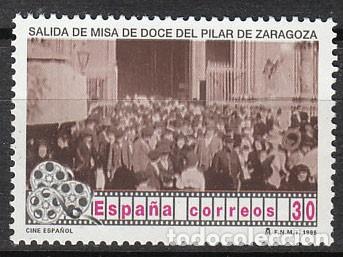 Sellos: Edifil n&ordm; 3406, CINE ESPA&Ntilde;OL, PRIMERA PELICULA ESPA&Ntilde;OLA, MISA DEL PILAR EN ZARAGOZA, NUEVO **