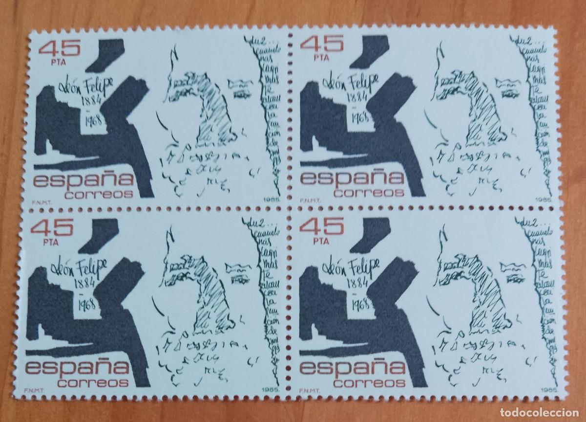 Francobolli: ESPA&Ntilde;A - V/F 45 PTA - TIRA NUEVA - A&Ntilde;O 1985, EDIFIL 2809 - PERSONAJES: LEON FELIPE