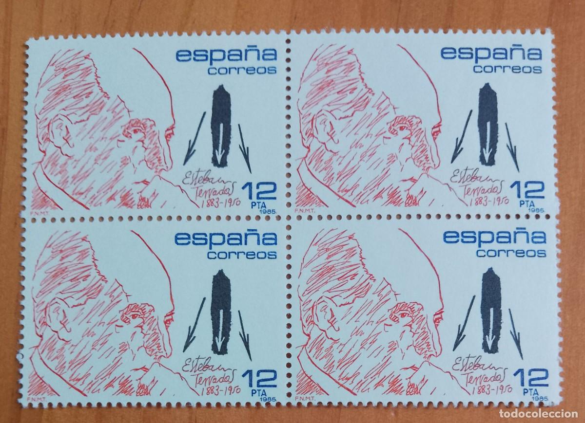 Briefmarken: ESPA&Ntilde;A - V/F 12 PTA - TIRA NUEVA - A&Ntilde;O 1985, EDIFIL 2807 - PERSONAJES: ESTEBAN TERRADAS