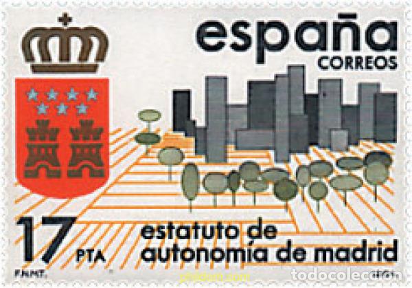 Selos: 258371 MNH ESPA&Ntilde;A 1984 ESTATUTOS DE AUTONOMIA-MADRID