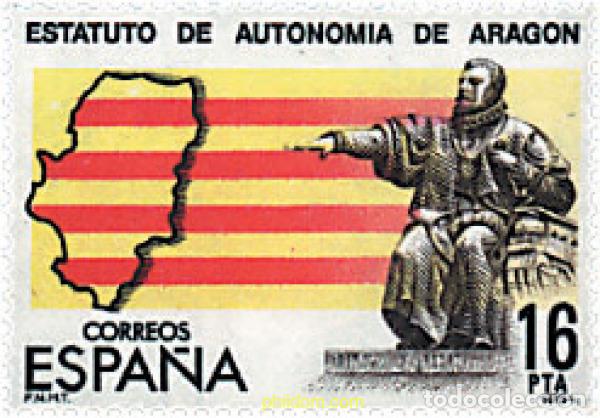 Selos: 258360 MNH ESPA&Ntilde;A 1984 ESTATUTOS DE AUTONOMIA-ARAGON