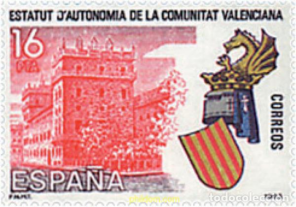 Francobolli: 258378 MNH ESPA&Ntilde;A 1983 ESTATUTOS DE AUTONOMIA-VALENCIA