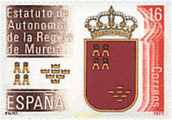 Francobolli: 258377 MNH ESPA&Ntilde;A 1983 ESTATUTOS DE AUTONOMIA-MURCIA
