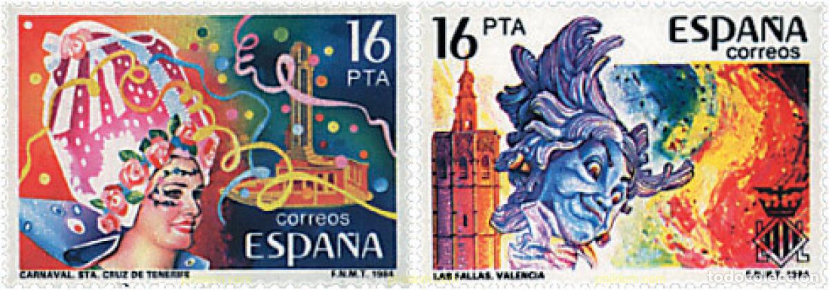 Francobolli: 85121 MNH ESPA&Ntilde;A 1984 FIESTAS POPULARES