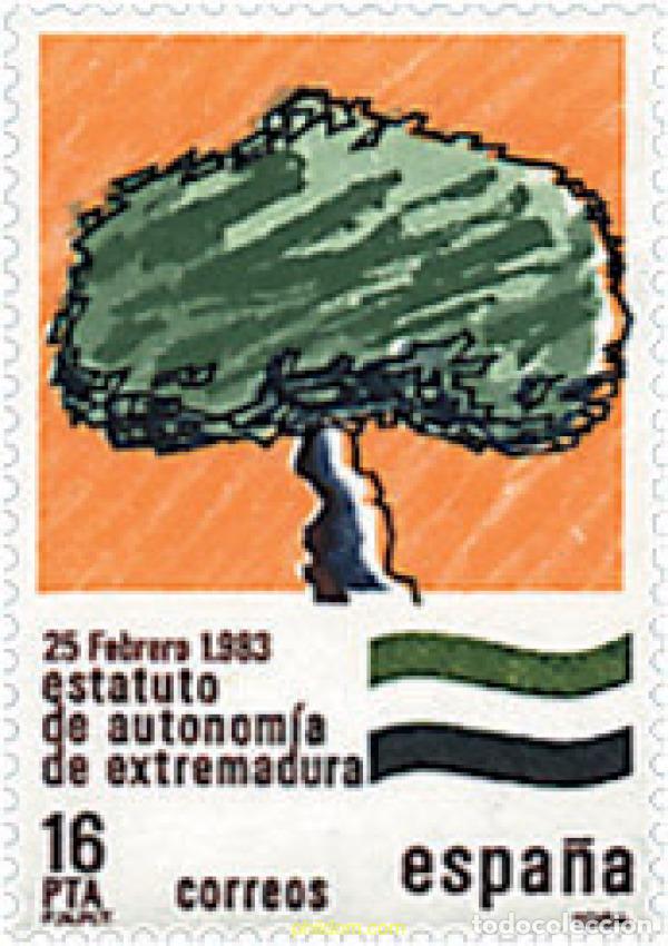 Francobolli: 116738 MNH ESPA&Ntilde;A 1984 ESTATUTOS DE AUTONOMIA-EXTREMADURA