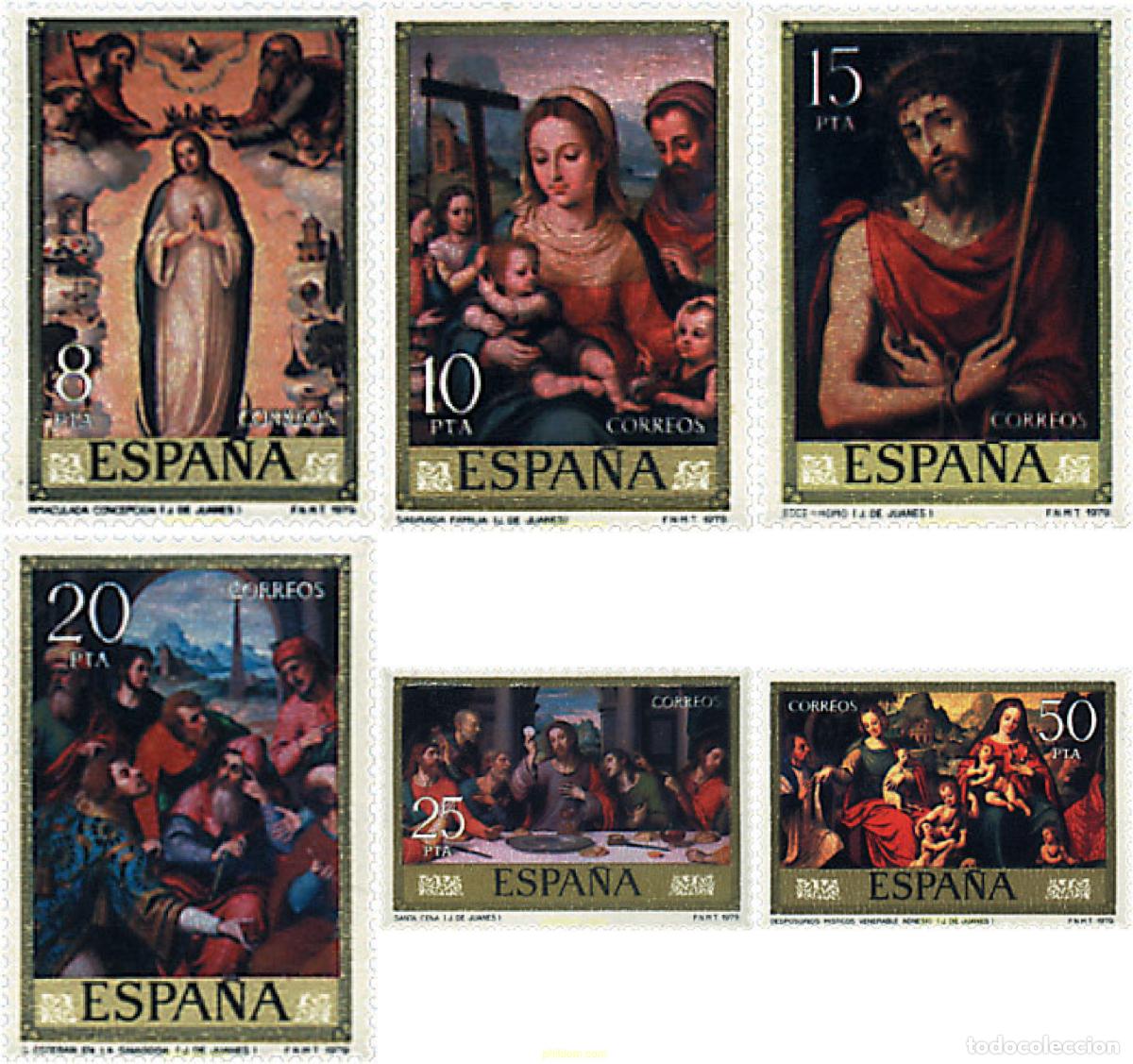 Sellos: 85033 MNH ESPA&Ntilde;A 1979 DIA DEL SELLO. 4 CENTENARIO DE LA MUERTE DEL PINTOR JUAN DE JUANES