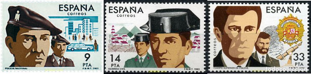 Sellos: 85097 MNH ESPA&Ntilde;A 1983 CUERPOS DE SEGURIDAD