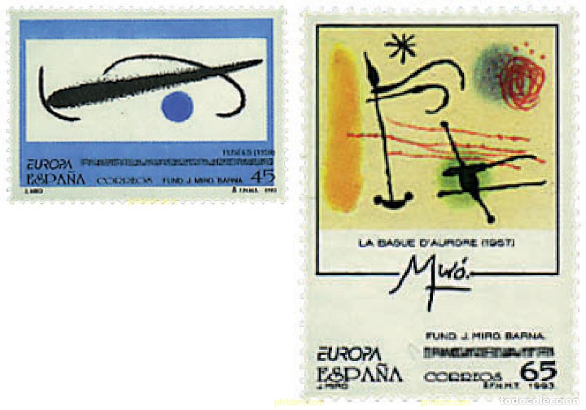 Sellos: 85440 MNH ESPA&Ntilde;A 1993 EUROPA CEPT. ARTE CONTEMPORANEO