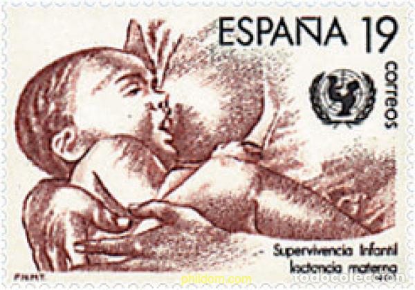 Sellos: 85153 MNH ESPA&Ntilde;A 1987 SUPERVIVENCIA INFANTIL