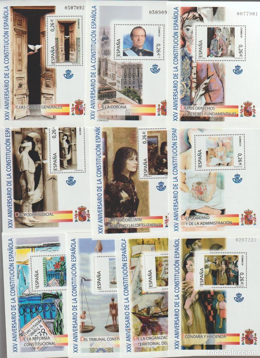 Sellos: Espa&ntilde;a Spain 2003 - XXV Aniv. Constitucion Edifil 4037/4046 mnh**