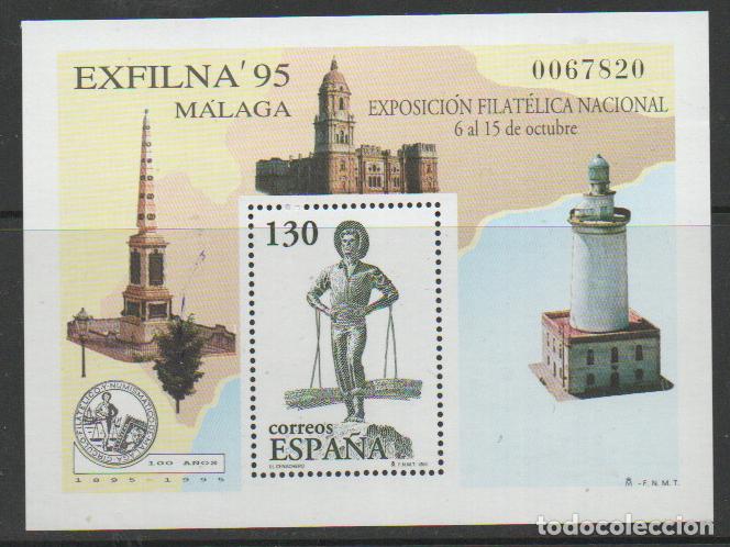 Sellos: EDIFIL N&ordm; 3393 SH, EXFILNA 1995, MALAGA EL CENACHERO, USADO
