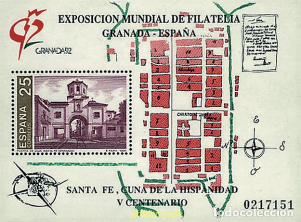 Sellos: 85861 MNH ESPA&Ntilde;A 1991 GRANADA 92. EXPOSICION FILATELICA INTERNACIONAL