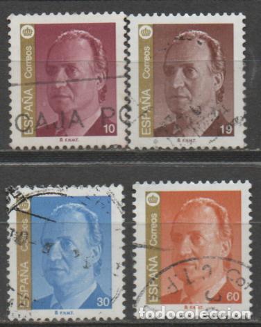 Sellos: Edifil n&ordm; 3378/81 , El rey Juan Carlos I, usado serie completa
