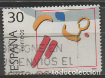 Stamps: EDIFIL N&ordm; 3374, OLIMPIADA DE BARCELONA 92, OLIMPICOS DE PLATA, TENIS, USADO