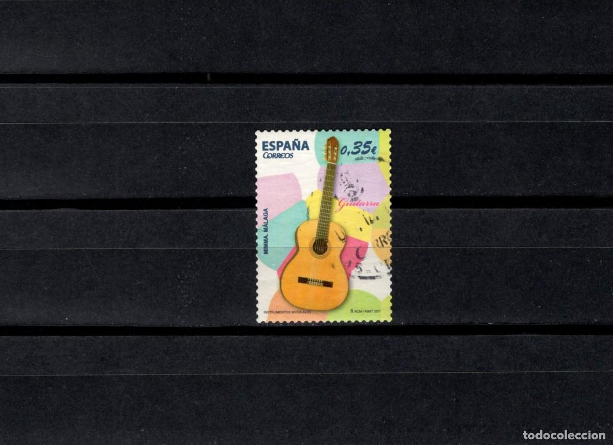 Sellos: Sello usado. Instrumentos Musicales. Guitarra. 24 Enero 2011. Edifil 4628.