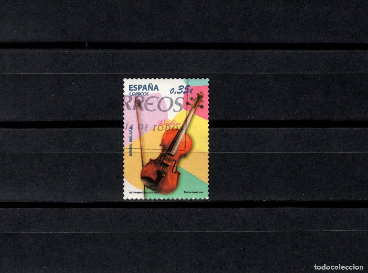 Sellos: Sello usado. Instrumentos Musicales. Violin. 24 Enero 2011. Edifil 4629.