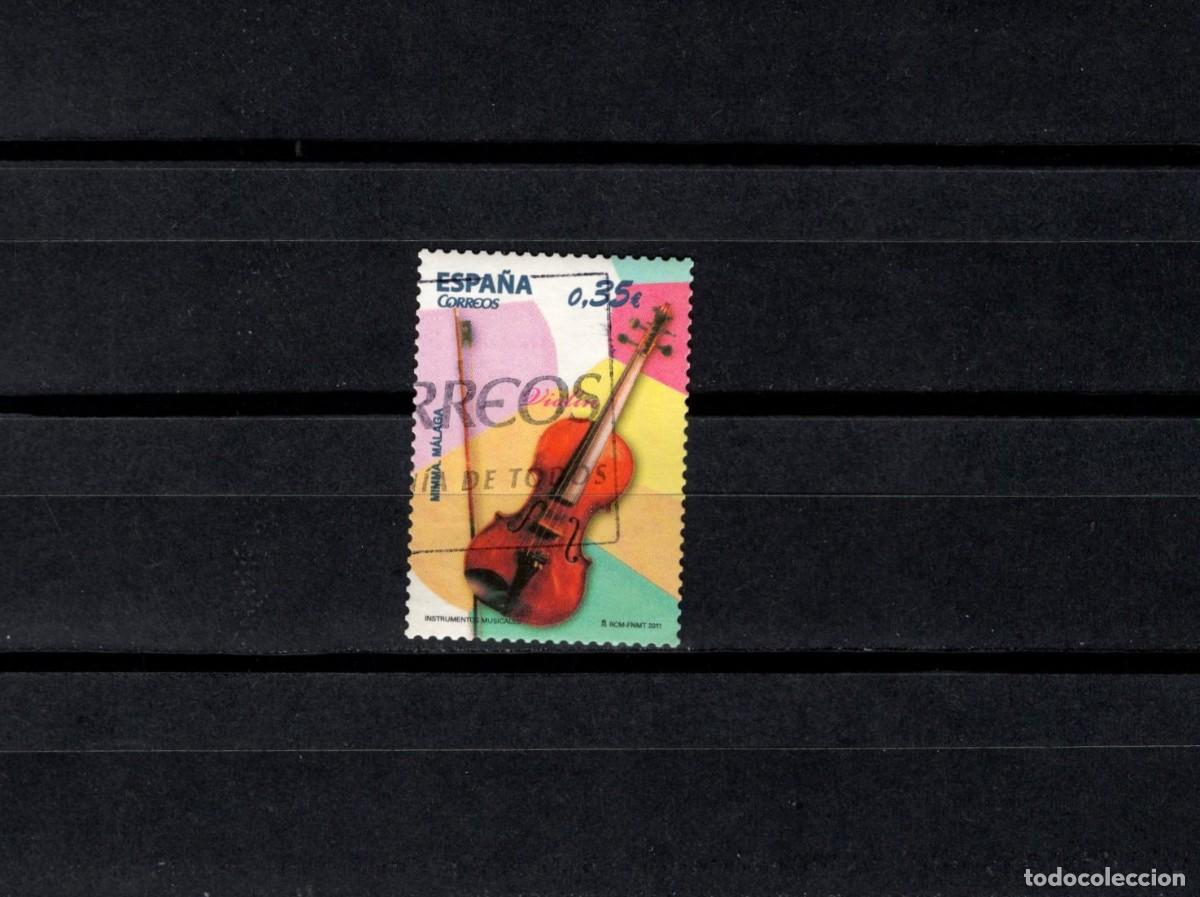 Sellos: Sello usado. Instrumentos Musicales. Violin. 24 Enero 2011. Edifil 4629.