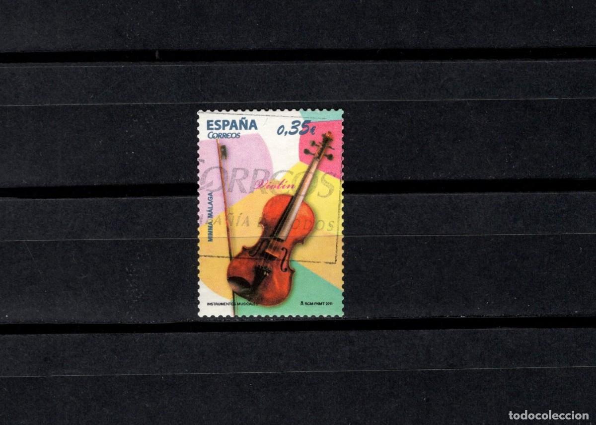 Sellos: Sello usado. Instrumentos Musicales. Violin. 24 Enero 2011. Edifil 4629.